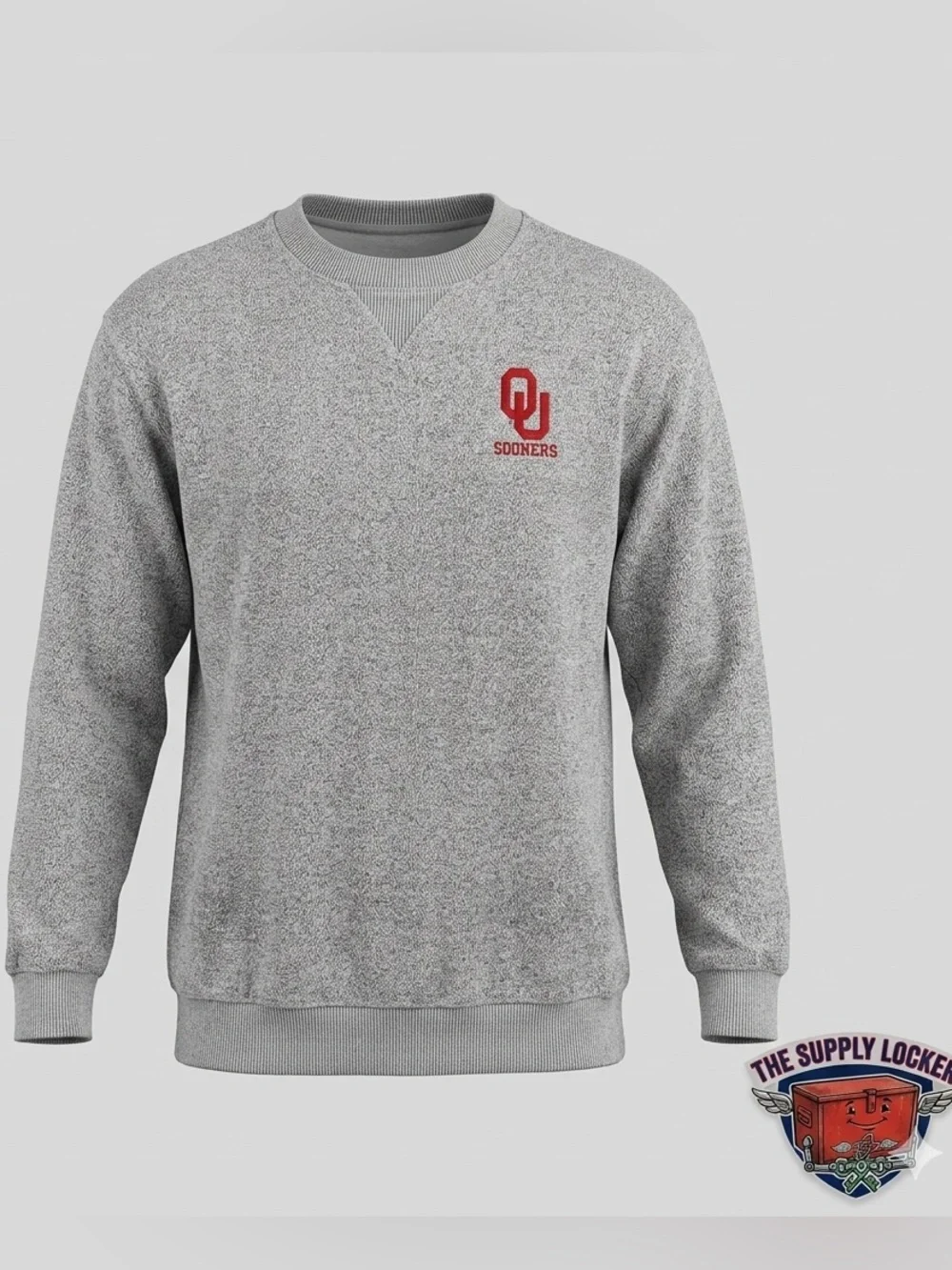 Dynasty OU Sooners Sweatshirt Men’s Large Gray Pullover Crewneck Sweater